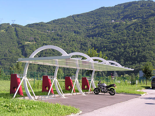 Abri pour moto Site Kassbohrer